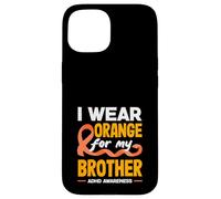 Mois de Sensibilisation au TDAH I Wear Orange for My Brother Coque pour iPhone 15