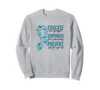 Mois de Sensibilisation aux agressions sexuelles Educate Empower Prevent Sweatshirt