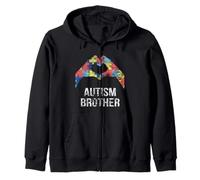 Mois de Sensibilisation aux frères autistes Proud Vintage Autism Brother Sweat à Capuche