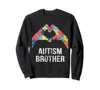 Mois de Sensibilisation aux frères autistes Proud Vintage Autism Brother Sweatshirt