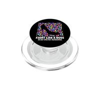 Mois de Sensibilisation aux Maladies du cœur Fight Like Boss PopSockets PopGrip pour MagSafe