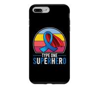 Mois de Sensibilisation aux Super-héros du diabète de Type 1 T1D Hero Diabetic Coque pour iPhone 7 Plus/8 Plus