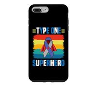 Mois de Sensibilisation aux Super-héros du diabète de Type 1 T1D Hero Diabetic Coque pour iPhone 7 Plus/8 Plus