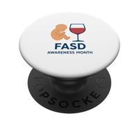 Mois de Sensibilisation aux Troubles du Spectre de l'alcoolisation fœtale (TCAF) PopSockets PopGrip Adhésif