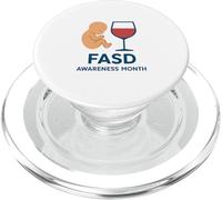 Mois de Sensibilisation aux Troubles du Spectre de l'alcoolisation fœtale (TCAF) PopSockets PopGrip pour MagSafe