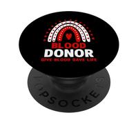 Mois des donateurs sanguins - Mois des donateurs de Sang nationaux volontaires PopSockets PopGrip Adhésif