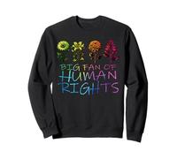 Mois des fiertés LGBT Grand éventail Droits de l'homme Sweatshirt