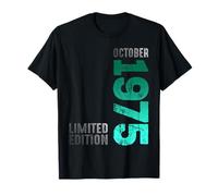 Mois d'octobre 1975 Année 1975 Rétro 1975 Vintage 1975 T-Shirt