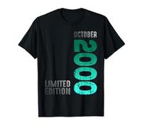 Mois d'Octobre 2000 Année 2000 Rétro 2000 Vintage 2000 T-Shirt