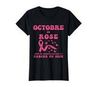 Mois d'octobre Sensibilisation au Cancer du Sein T-Shirt Graphique avec Valeur
