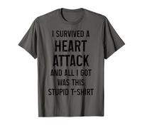 Mois drôle de sensibilisation aux maladies cardiaques des survivants de crise cardiaque T-Shirt