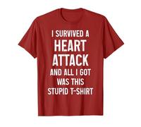 Mois drôle de sensibilisation aux maladies cardiaques des survivants de crise cardiaque T-Shirt