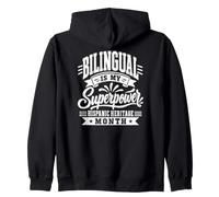 Mois du Patrimoine hispanique bilingue est ma Superpuissance Sweat à Capuche
