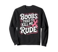 Mois du Ruban Rose pour Une survivante Amusante du Cancer du Sein Sweatshirt