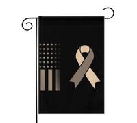 Mois national de la peau Drapeaux de jardin (12,5 x 18 pouces) - Bannière aux couleurs éclatantes pour décoration extérieure de jardin et de maison