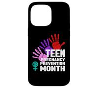 Mois National de la prévention de la Grossesse chez Les Adolescentes Coque pour iPhone 14 Pro Max