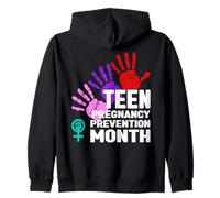 Mois National de la prévention de la Grossesse chez Les Adolescentes Sweat à Capuche