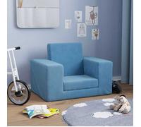 Mois noir""Canapé-lit Convertible Scandinave - Fauteuil long/Sofa pour enfants Bleu Peluche douce FR25_86666240