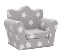 Mois noir""Canapé-lit Convertible Scandinave - Fauteuil long/Sofa pour enfants gris clair - avec étoiles peluche douce FR25_56342645