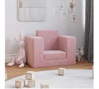 Mois noir""Canapé-lit Convertible Scandinave - Fauteuil long/Sofa pour enfants Rose Peluche douce FR25_25354469