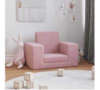 Mois noir""Canapé-lit Convertible Scandinave - Fauteuil long/Sofa pour enfants Rose Peluche douce FR25_73493078