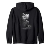 Moïse avec Les dix Commandements hébreux tablettes sur Le Sinaï Sweat à Capuche