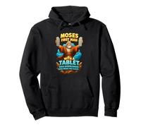 Moïse First Man with A Tablet Christ Bible Gospel Data Cloud Sweat à Capuche
