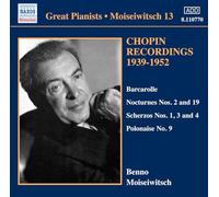 Moisewitsch, Benno – Chopin Recordings Vol. 3 – Import (NAXOS)