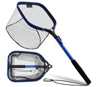 MoiShow Filet de pêche flottant, épuisette pliable pour eau douce ou salée - Filet de pêche télescopique pliable et filet de pêche à la mouche