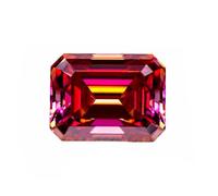 Moissanite en vrac, Boucles d'oreilles en moissanite VVS1 taille émeraude(GRA-7x9mm-3.0ct)