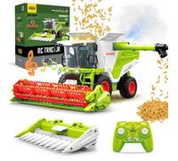 Moissonneuse-batteuse télécommandée RC - Jouet agricole pour enfants dès 3/4/5/6 ans