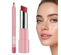Moisturizer Lip Balm, Women’s Lip Liner Pencil, 3.19in Brightening Non-Sticky Formula, Hydrating Long-Lasting, Skin Care Supplies for Business Trips, Home, School, Traveling