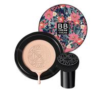 Moisturizing BB Cream Foundation with Air Cushion Applicator, Lightweight Concealer Makeup Base, Hydrating Coverage for Skin, Perfect for Women and Friends