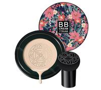 Moisturizing BB Cream Foundation with Air Cushion Applicator, Lightweight Concealer Makeup Base, Hydrating Coverage for Skin, Perfect for Women and Friends