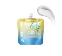 Moisturizing Face Sunscreen, Ultra Whitening Sunscreen SPF60 P lotion de protection solaire format voyage pour le visage et le corps, portable et légère, non grasse, résistante à l'eau