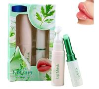 Moisturizing Foaming Lip Mask And Balm Set,Vitamin E Exfoliate Hydrates and Nourishing Lips,Refreshing Soothing Nourishing Lip,Suitable for Dry Lip (Green)