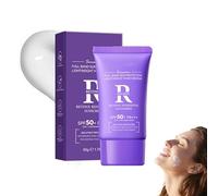 Moisturizing Full-Effect Sunscreen SPF 50 P Snail Facial Sunscreen for Women, crème solaire légère pour tous les types de peau, avec rétinol, acide hyaluronique, curcuma et vitamine C