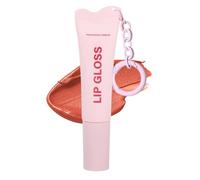 Moisturizing Lip Gloss, Plumping Chain Charm Lip Stain, Hydrating Long Lasting Shine Formula with, Glossy Makeup Beauty Product, Elegant Cosmetic Design, Daily Wear for Wedding