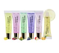 Moisturizing Lip Oil, 6x Brightening Lip, Fruit Scent, Portable Skin Care Supplies 7.17 Inches 8ml for Business Trip, Home, Outdoor Activities, School
