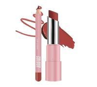 Moisturizing Tinted Lip Balm - 3g + 0.6g Waterproof Formula | Nourishing Long Lasting Plumping Lip Stain Liner Non Sticky Matte Lipstick | Easy Apply Multifunctional Daily Makeup For Youth Cold