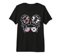 Moitié américaine moitié coréenne Fille américaine sud-coréenne T-Shirt Haut de Gamme