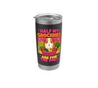 Moitié Des Courses Pour Mes Cobayes Amoureux Cochon D'inde Gobelet isotherme en acier inoxydable double paroi
