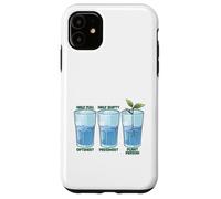 Moitié Pleine moitié Vide Plante Personne enracinement boutures Humour Coque pour iPhone 11