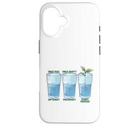 Moitié Pleine moitié Vide Plante Personne enracinement boutures Humour Coque pour iPhone 16