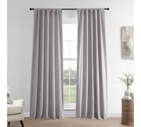 moitié Prix Drapes Français Rideau en Lin, Earl Grey, 50 x 84