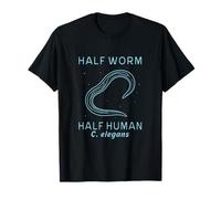 Moitié ver moitié bactérie de biologie Humaine C Elegans T-Shirt