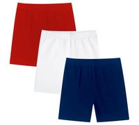Moitiy Kruze Lot de 3 paires de pantalons de cyclisme pour fille - Pantalon de sport - Pantalon de sport pour fille - Pantalon d'été en coton - 5-14 ans, Multicolore 03., 10-12 ans