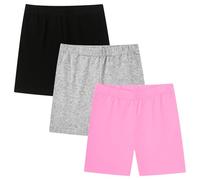 Moitiy Kruze Lot de 3 paires de shorts de cyclisme pour fille - En coton - Pour l'été - 5-14 ans, Multicolore 05, 12-14 ans