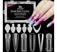 Moiuy-288 Pcs Faux Ongles Capsule Ongles Acrylique,Nail D'extension Kit Matte Faux Ongles Capsules Couverture Complète Nail Tips Avec 72 Pcs French Autocollants Pour Ongles (6 Modèles)