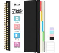 Moiuy-Carnet A4, Cahier Ligné Avec Intercalaires Amovibles, Bloc-Note Épais 300 Pages 100 G/M², Étanche & Grand Cahier À Spirale Pour Femmes Et Hommes, Cahiers Thématiques Pour Travail, Bureau Et Éco